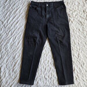 Levi's Vintage 550 Y2K Relaxed Fit Tapered Leg Mom Jeans Women's 14 Black
